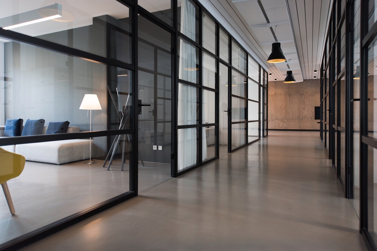 Workshop lounge area for small-group track training and corporate sessions